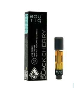 Boutiq Carts Black Cherry – Live Resin Cartridge 1-Gram (indica)
