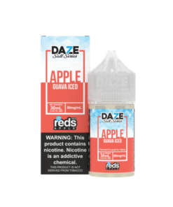 7 Daze Salt – Reds Guava Iced 30mL Guava Apple Juice with Menthol